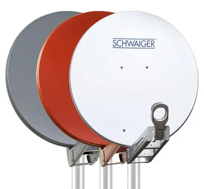 Produktbild von Schwaiger SPI075P, 10,70 - 12,75 GHz, 38,2 dBi, Anthrazit, 75 cm