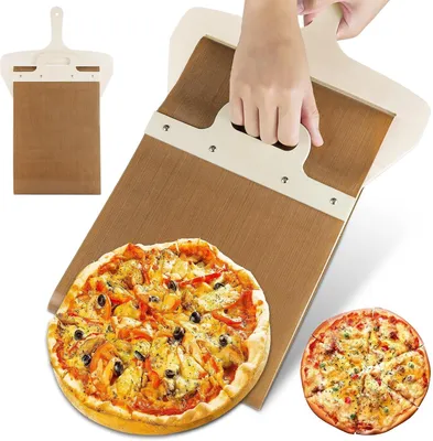 Zdjęcie produktu dla Łopata Przesuwna do Pizzy Aluminiowa ze Składanym Uchwytem Narzędzie