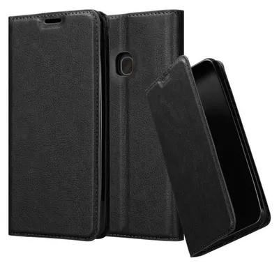 Produktbild von Cadorabo Hülle für Samsung Galaxy A40 Schutz Hülle in Schwarz Handyhülle Etui Case Cover Magnetverschluss