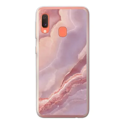 Produktbild von MuchoWow® Handyhülle Schutzhülle Hülle für Samsung Galaxy A20e Naturstein - Rosa - Nahaufnahme Silikon Softcase Handy Hülle - Abdeckung