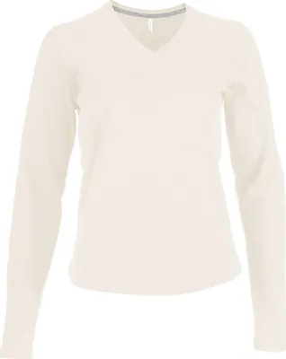 Immagine prodotto di Kariban T-shirt donna a maniche lunghe con scollo a V