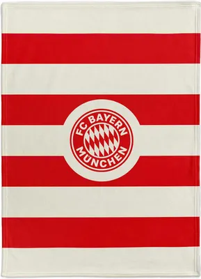 Produktbild von FC Bayern München Kuschelfleecedecke rot/weiß 200 x 150 cm