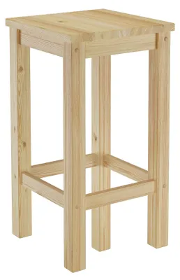 Produktbild von Barhocker Kiefer Massivholz Tresenhocker wählbar in 60cm oder 80cm V-90.71-44-45