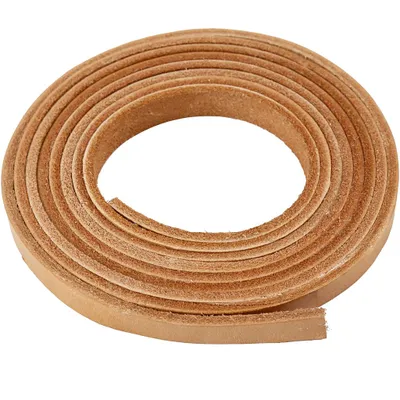 Produktbild von Lederband , B 10 mm, Stärke: 3 mm, Natur, 2m