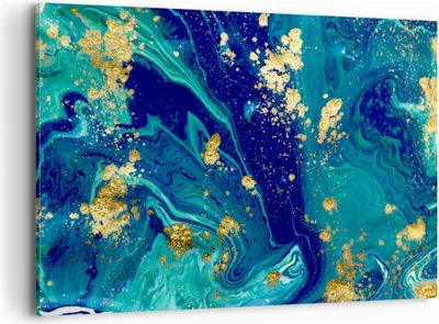Produktbild von Bild auf Leinwand - Leinwandbild - Abstraktion modern - 100x70cm - Wand Bild - Wanddeko - Leinwanddruck - Bilder - Kunstdruck - Wanddekoration - Leinwand bilder - Wandkunst - AA100x70-3831