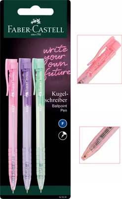 Productafbeelding van Balpen Faber-Castell 3 stuks op blister