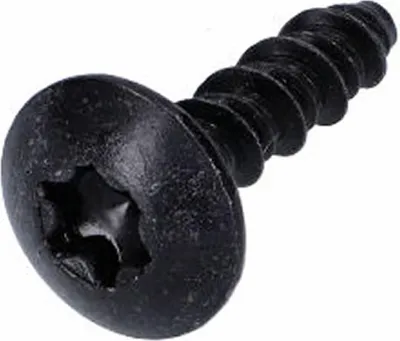 Zdjęcie produktu dla Śruba blachowa czarna, Piaggio, 4 x 16 mm, model CM180701, kompatybilna z modelem Liberty 50