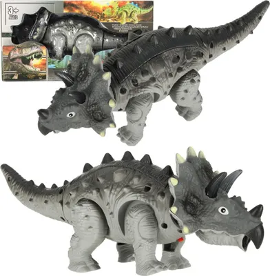 Immagine prodotto di Il dinosauro telecomandato RC Triceratops cammina illumina ruggisce