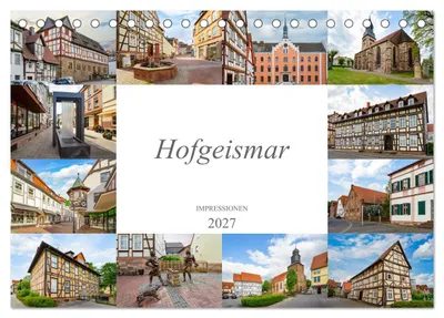 Produktbild von Hofgeismar Impressionen (Tischkalender 2027 DIN A5 quer), CALVENDO Monatskalender