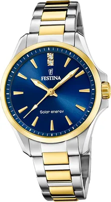 Produktbild von Festina Edelstahl Damen Uhr Armbanduhr silber gold Luxus D2UF20655/4