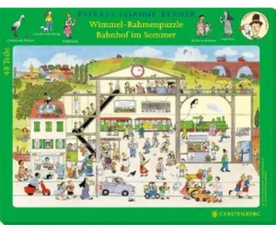 Image de Puzzle à cadre « Wimmel » sur le thème de l'été : gare