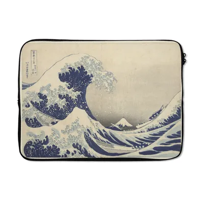 Produktbild von MuchoWow® Laptop Hülle 14 ZollDie große Welle in Kanagawa - Gemälde von Katsushika Hokusai Laptoptasche - Laptoptasche - Stoßsicher - Schutzhaube