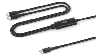 Zdjęcie produktu dla Belkin CAC004HQ1.5MBK Kabel USB USB 2.0 1,5 m USB C 2 x USB C Czarny