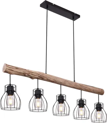 Produktbild von Hängeleuchte, Käfig Design, Holz,  L 100 cm