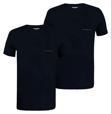 Zdjęcie produktu dla 2er Pack EMPORIO ARMANI Herren Crew Neck T-Shirt Stretch Bawełna