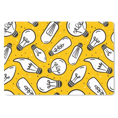 Produktbild von MuchoWow® Mauspad Mousepad Cartoon - Lampen - Muster 27x18 cm - Mousepads - Maus Mat - Pad - Mausunterlage - Büroartikel - Desk Matten