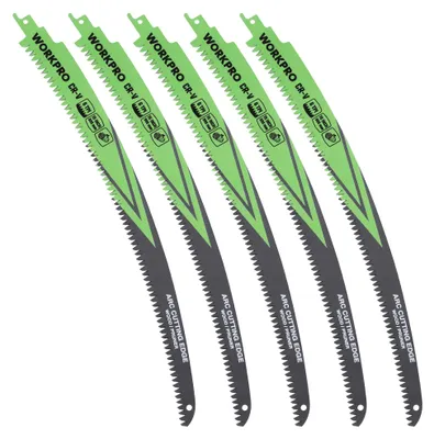 Produktbild von WORKPRO 5-tlg. Säbelsägeblätter Holzschnitt, 380 mm 6TPI Sägeblätter Set
