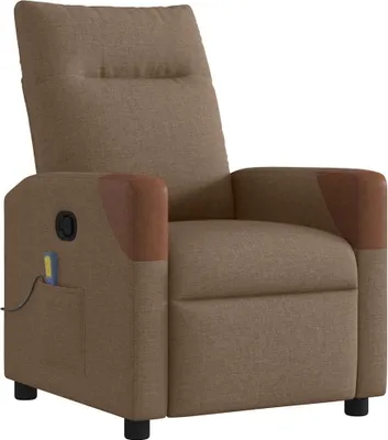 Produktbild von vidaXL Massagesessel Braun Stoff