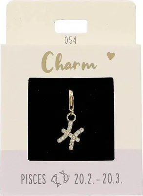 Produktbild von Depesche Charms Express yourself - Anhänger Fische, vergoldet für Halsketten und Armband als kleines Geschenk