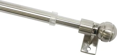 Produktbild von Gardinia Caféhausstange Meran Ø 8/10 mm edelstahl-optik 40 - 60 cm