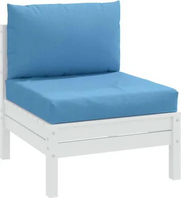 Produktbild von Palettenkissen 2-tlg. Melange Blau Stoff, Design Klassische Sofas Neu