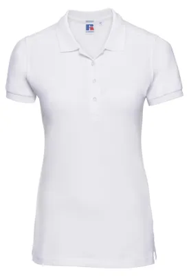 Produktbild von Russell Damen Stretch Polo-Shirt, Kurzarm FK702 (S) (Weiß)