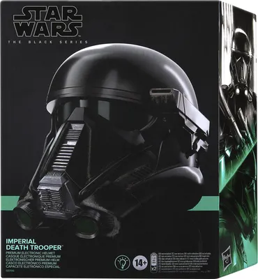Obrázek produktu pro Star Wars The Black Series Imperial Death Trooper Electronic Helmet, Hvzdné války, 14 rok/roky, AAA
