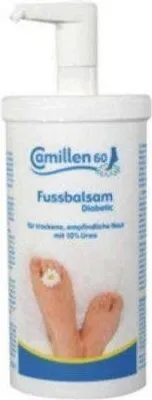 Produktbild von Fussbalsam Diabetic, 450 ml mit Spender Camillen 60