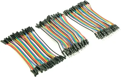 3x 40-Pin Dupont Jumper Kabel, 10 cm, 3er-Pack
