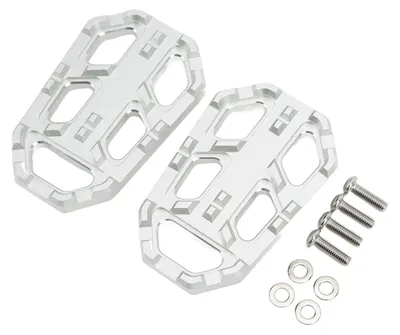 Immagine prodotto di Set da 2 pedane allargate in lega di alluminio per moto, ricambio per CB500X 2015-2016, argento