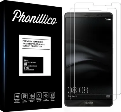 Image de Verre trempé pour Huawei MATE 8 [2 pièces] Protection d'écran Screen Protector Film Anti-Rayures Glas Resistant Phonillico®