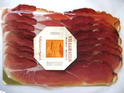 Zdjęcie produktu dla Villgrater Haus, wędzona szynka, pokrojona, ok. 200 g - 8056