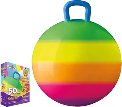 Image de Balle sauteur arc-en-ciel 50 cm