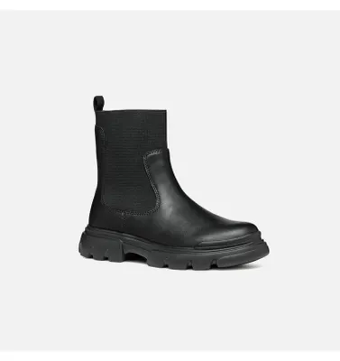 Produktbild von Geox Schwarze Mädchen-Ankle-Boots von Junette 36