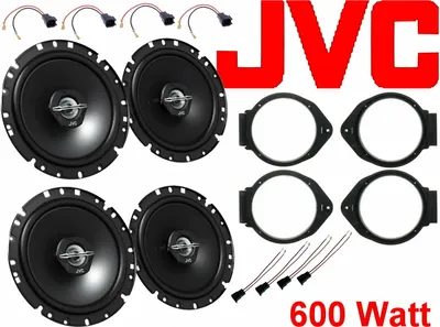 Produktbild von JVC Komplett Lautsprecher Einbau Set Tür vorn hinten passend für Opel Astra K ab 15 600 Watt