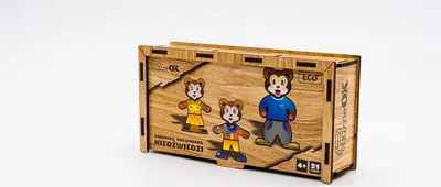 Immagine prodotto di Puzzle in legno per bambini 2 in 1 con motivo "Orsi"
