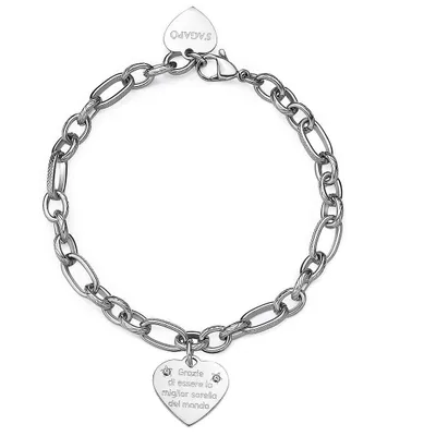 Produktbild von Armbanden   Mit Anhängern Charms Sagapò Silber   Kollektion  - frau