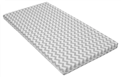 Produktbild von Best For Kids Babymatratze 60x120x6 cm Bezug 100% kuschelweiche Baumwolle (Grau Zickzack) 60x120