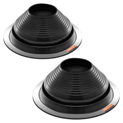 Obrázek produktu pro VEVOR 2 límec pro vnější průměry 150 až 280 mm, střešní prostupy z EPDM, střešní těsnicí příruba -55 až 100 °C, pro krby, krbová kamna a vnější větrací kanály