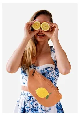 Produktbild von Fritzi Bum Limited Squeezy Lemon Crossbody Bauchtasche mit Reißverschluss und verstellbarem abnehmbarem Schultergurt für Alltag und Freizeit 9 x 29 x 13 cm, Mehrfarbig