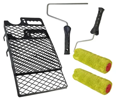 Immagine prodotto di Set di rulli per verniciatura professionale Set per verniciatura Griglia per raschietto Staffa a innesto Rullo per verniciatura 4 pz