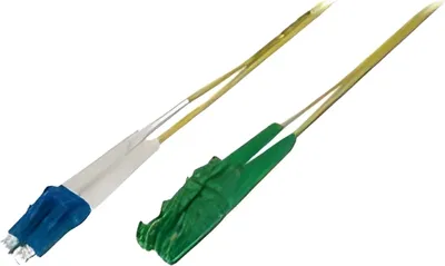Obrázek produktu pro Optický patch kabel DIGITUS, E2000 (8° APC) na LC (UPC), jednovidový