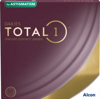Produktbild von DAILIES TOTAL1 for Astigmatism - 90 daily lenses - Sph: -2.0, Cyl: -0.75, Ax: 160, BC: 8.6, D: 14.5