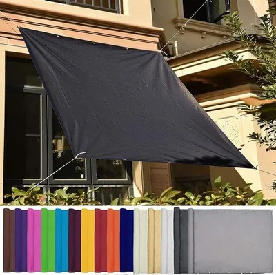 Produktbild von Sonnensegel Wasserabweisend 1,1x4m - UV-Schutz Dunkelgrau