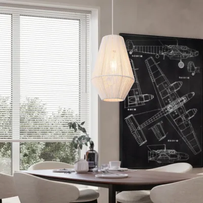 Produktbild von Hängeleuchte 'Newtownabbey' Seil Hängelampe 160cm Weiß