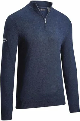 Immagine prodotto di Maglia da golf da uomo Callaway Windstopper, zip da 1/4, colore blu navy