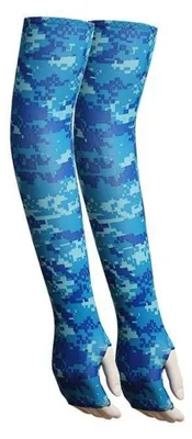 Produktbild von 3 Paar Kühlende UV-Schutz Armstulpen UPF 50+ für Damen Herren Tarnblau