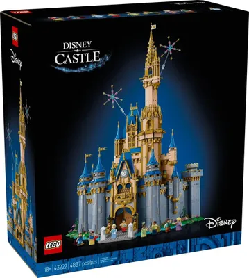The image shows the packaging of a LEGO Disney Castle set.