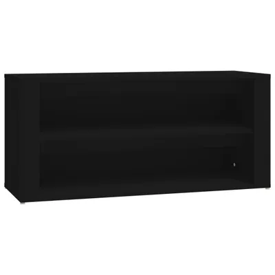 Obrázok produktu pre vidaXL Stojan na topánky čierny 100x35x45 cm Materiál drevo