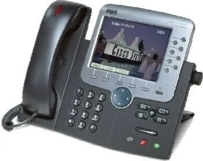 Produktbild von Cisco IP Phone 7970G Telefon, Farbdisplay, Freisprechfunktion, Ethernet